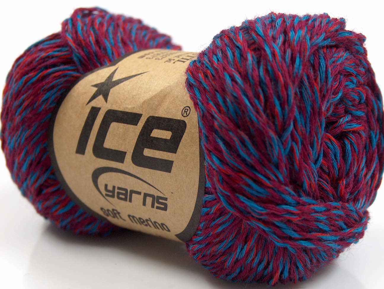 Soft Merino Burgundy, Red, Blue