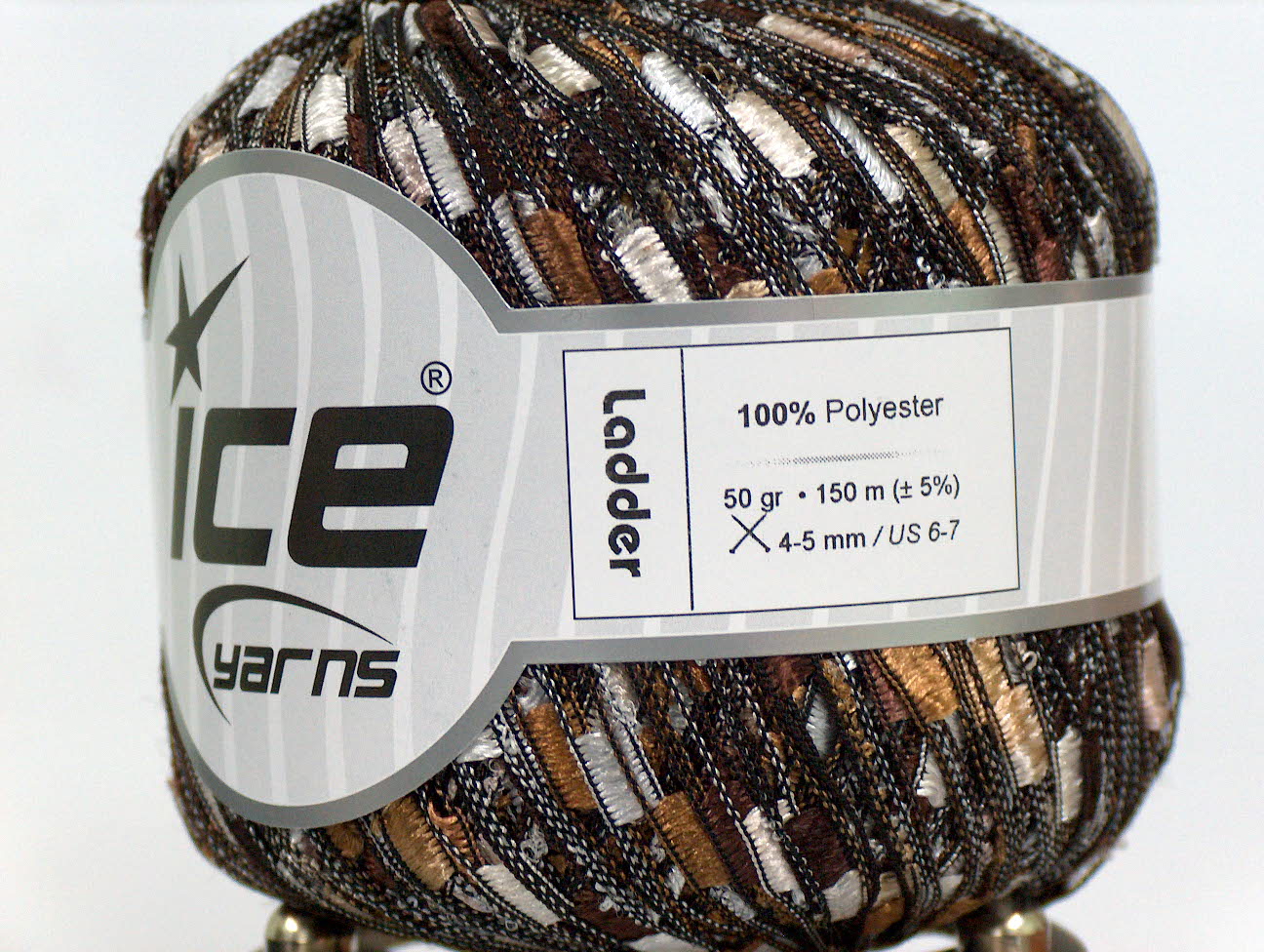 Ladder Brown Shades, White