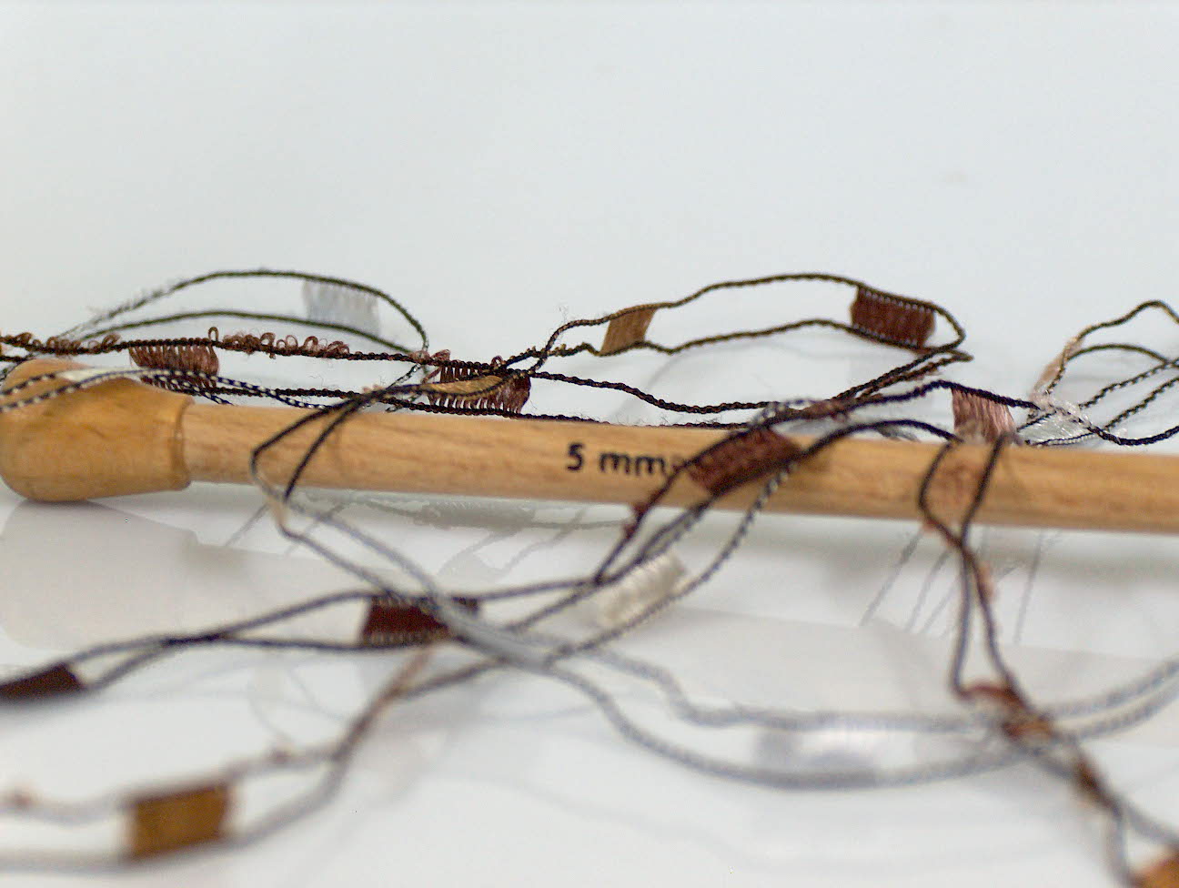 Ladder Brown Shades, White