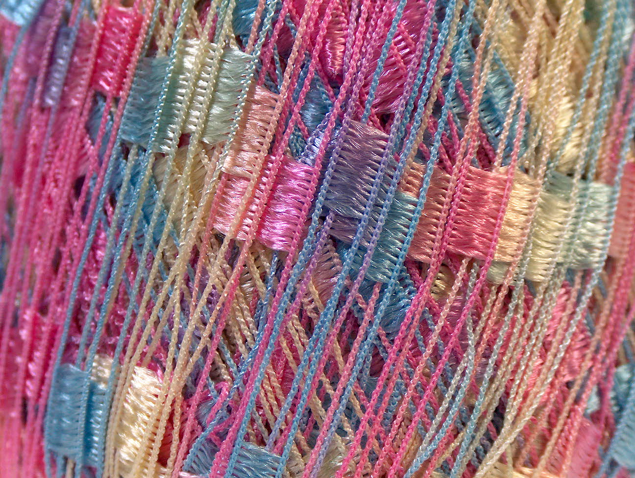 Ladder Sarı Pembe Mavi Trellis