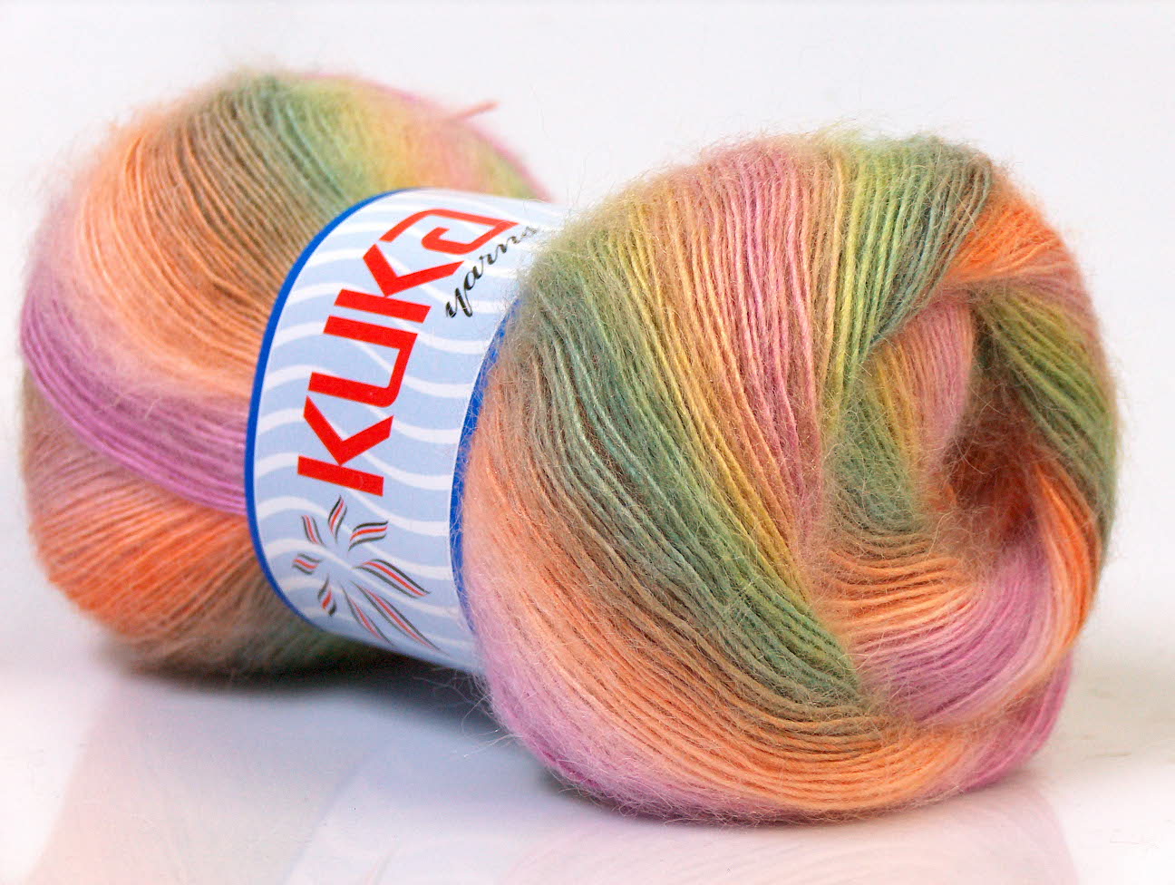 Angora Color Sarı Pembe Turuncu Çok renkli Yeşil