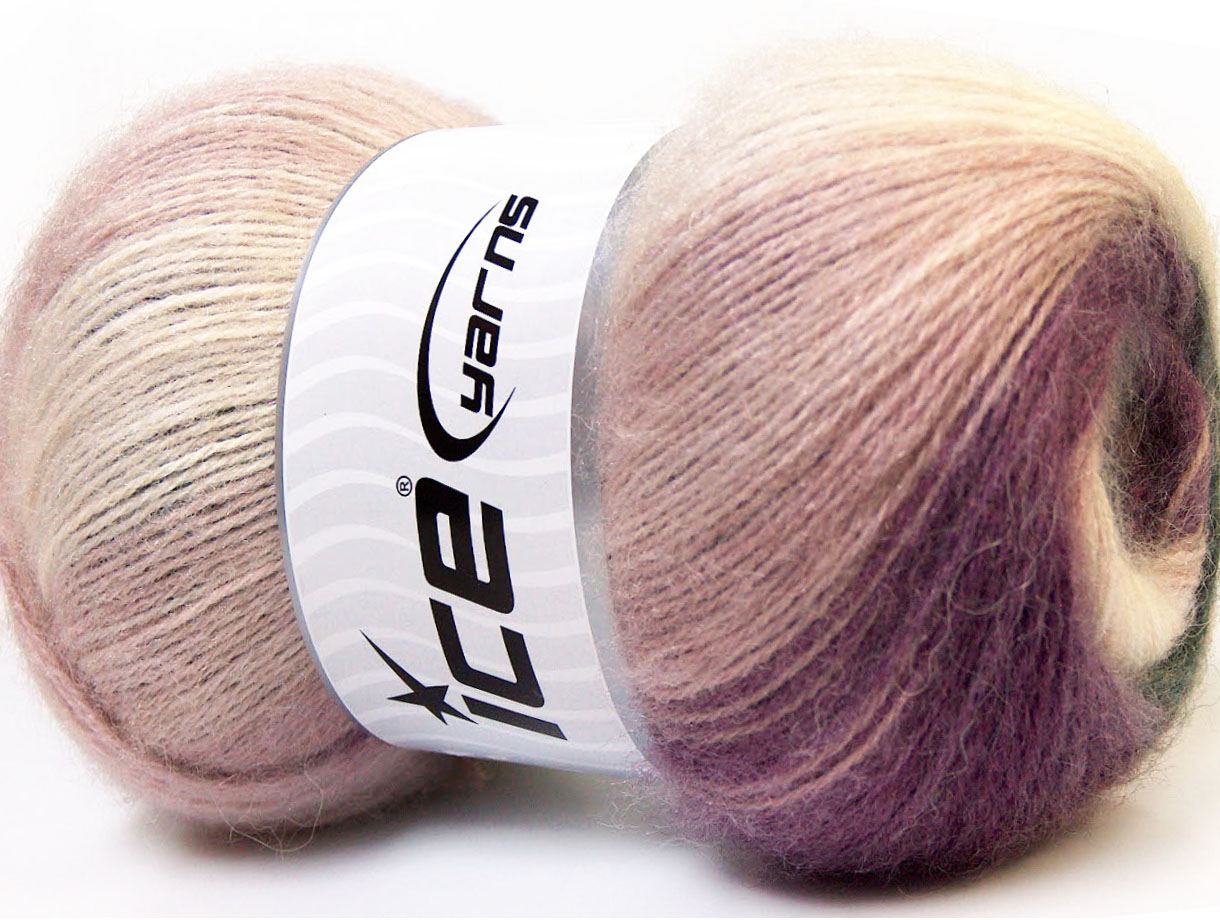 Angora Design White Purple Black