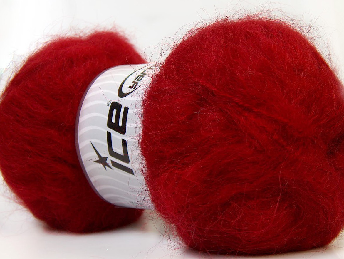 Mohair Classic Kırmızı Koyu kırmızı