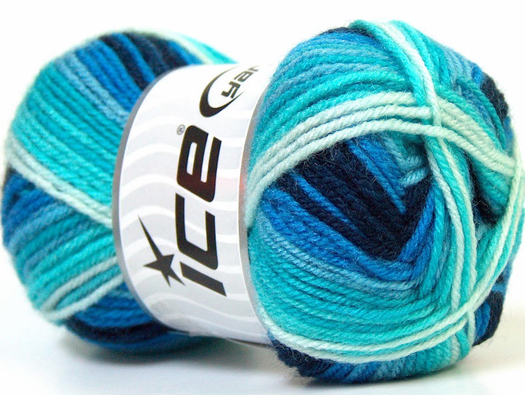 Baby Wool Print lacivert Mavi Tonları