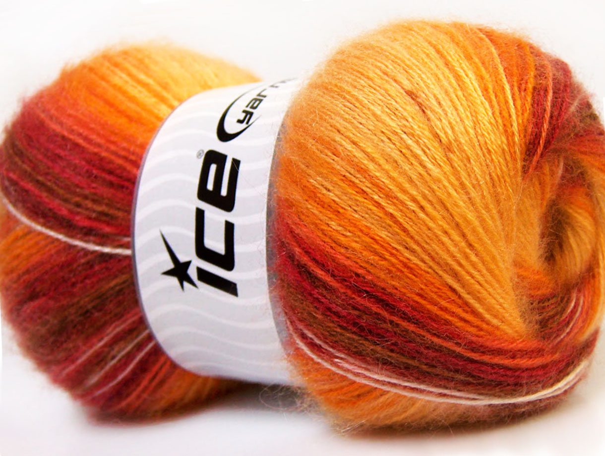 Angora Active Yellow White Red Orange Brown