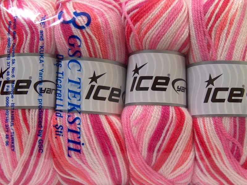 GumBall White Red Pink Shades