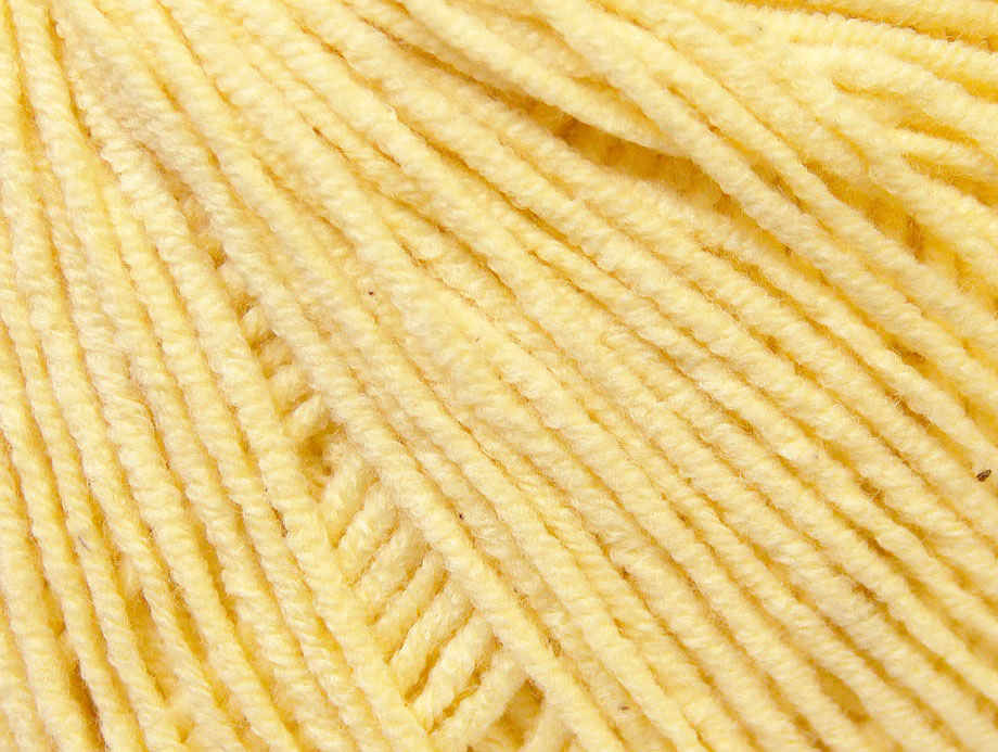 Lot of 8 Skeins ICE ALARA (50%Cotton) Hand Knitting Yarn Baby Yellow - photo 2