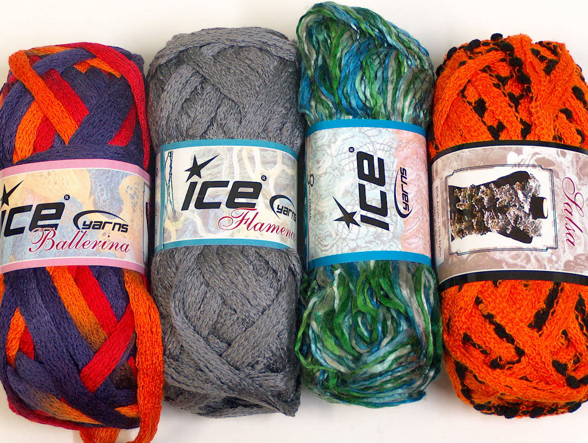 Scarf Yarns Mixed Lot Scarf Yarns
