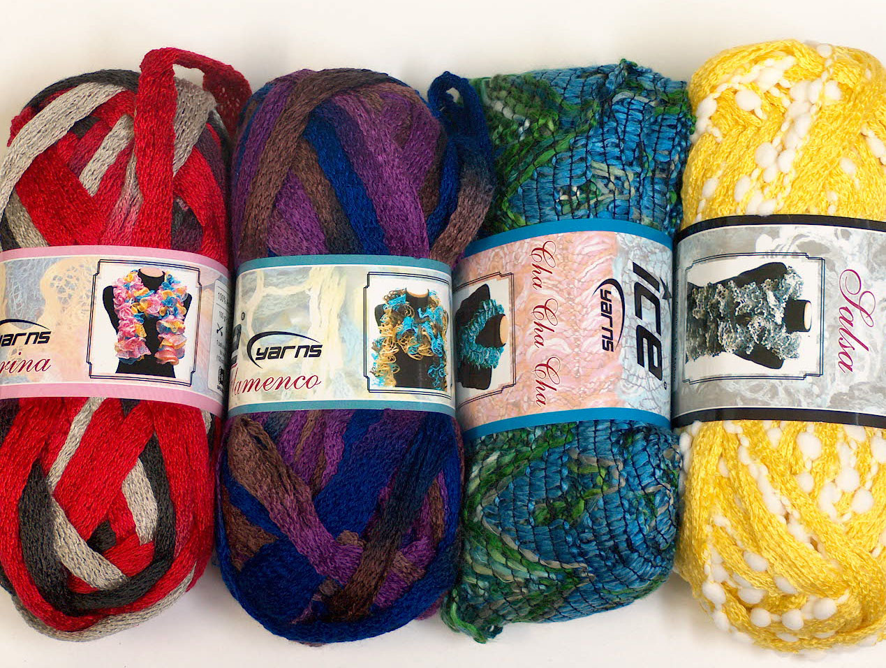 Scarf Yarns Mixed Lot Scarf Yarns