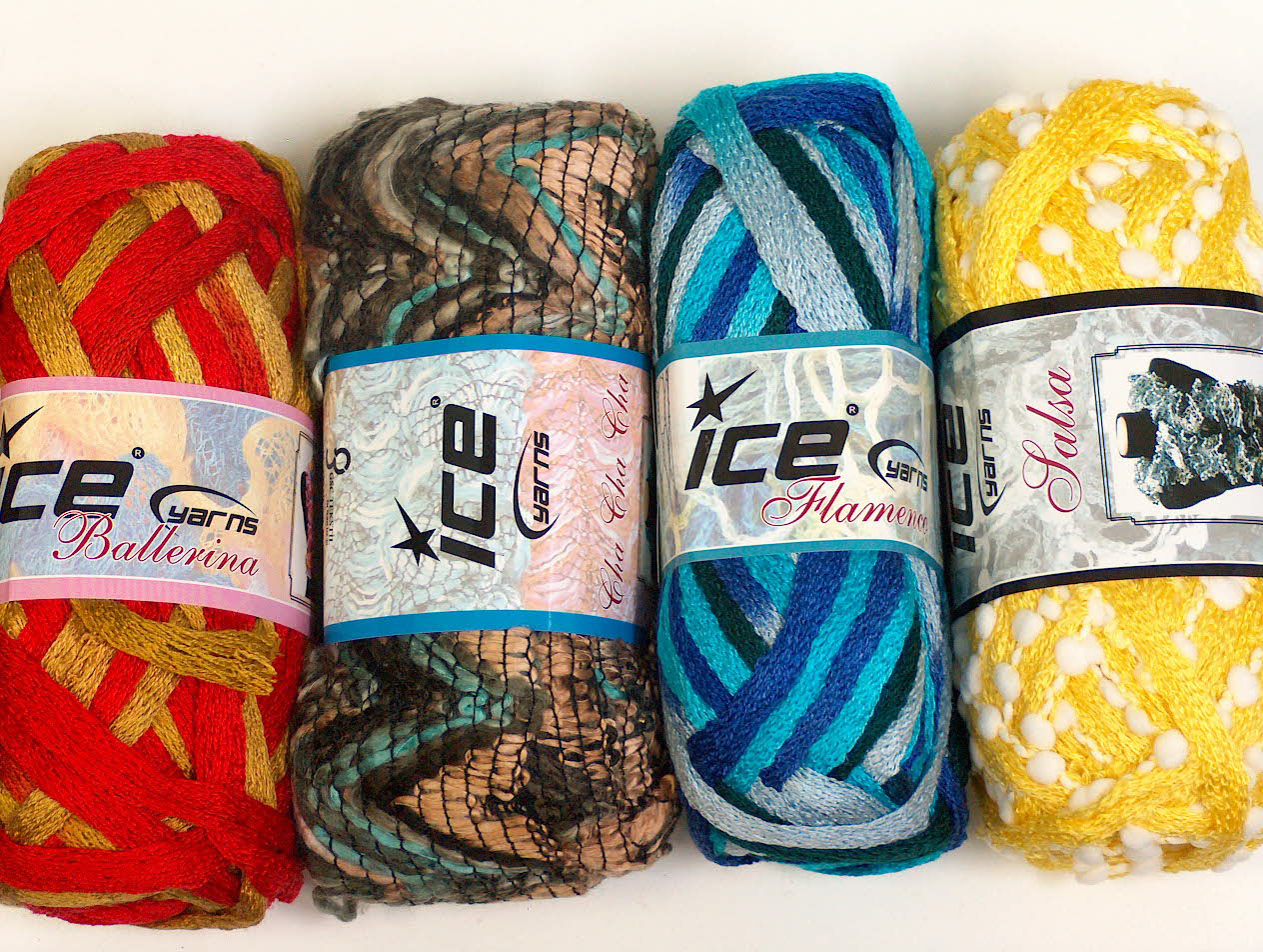 Scarf Yarns Mixed Lot Scarf Yarns