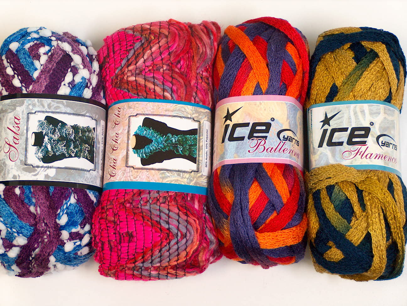 Scarf Yarns Mixed Lot Scarf Yarns