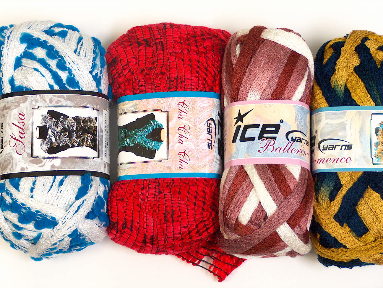 Scarf Yarns Mixed Lot Scarf Yarns