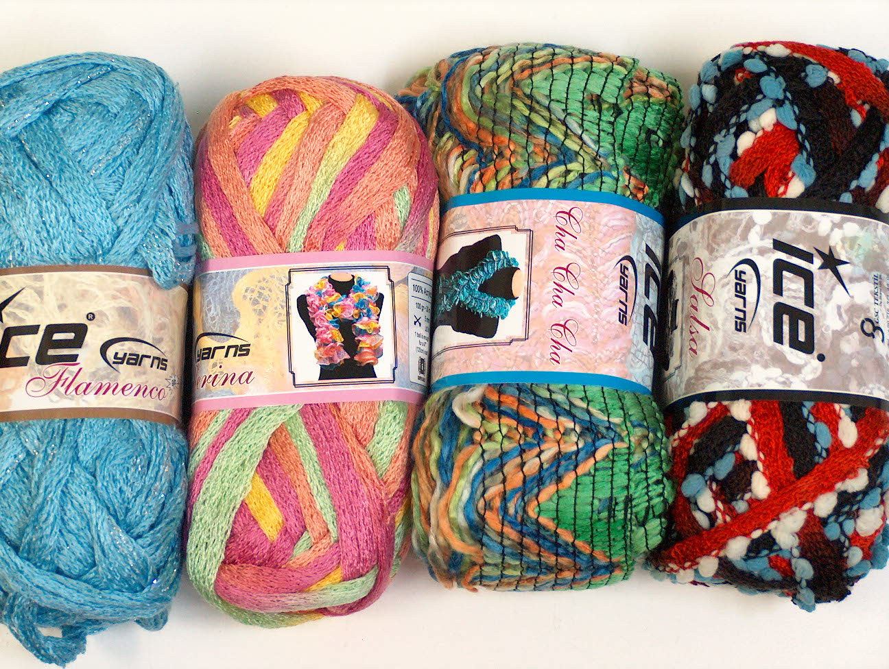 Scarf Yarns Mixed Lot Scarf Yarns