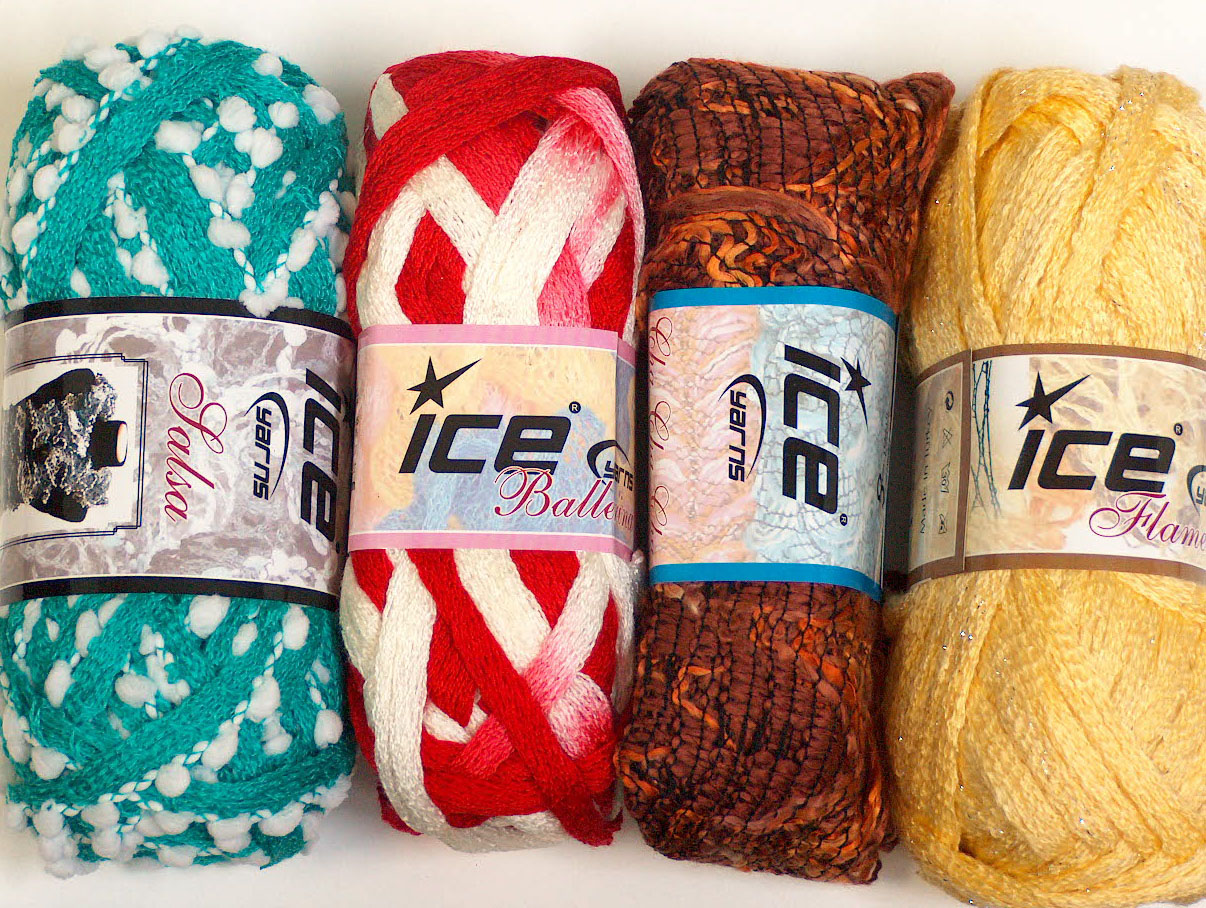 Scarf Yarns Mixed Lot Scarf Yarns