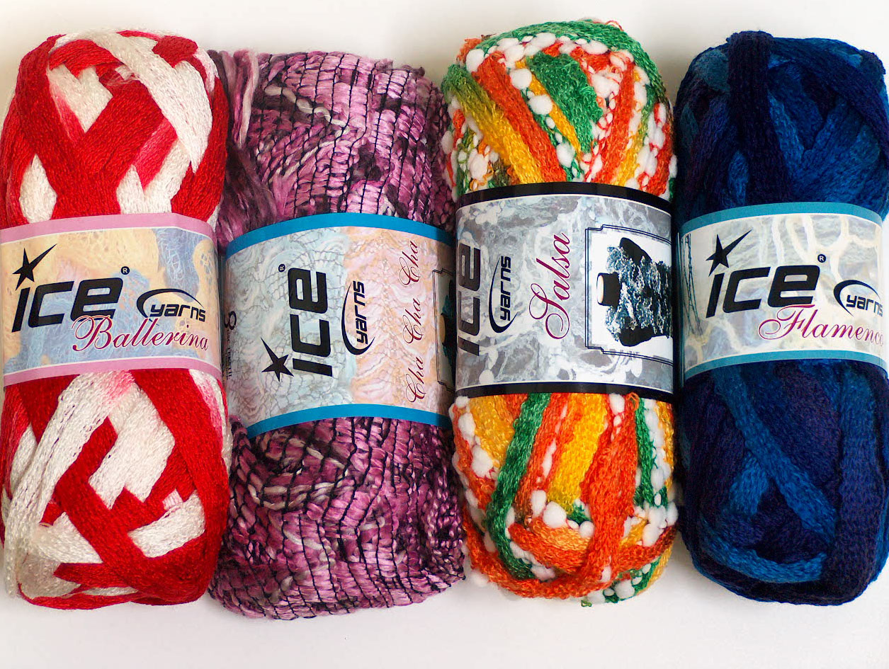Scarf Yarns Mixed Lot Scarf Yarns