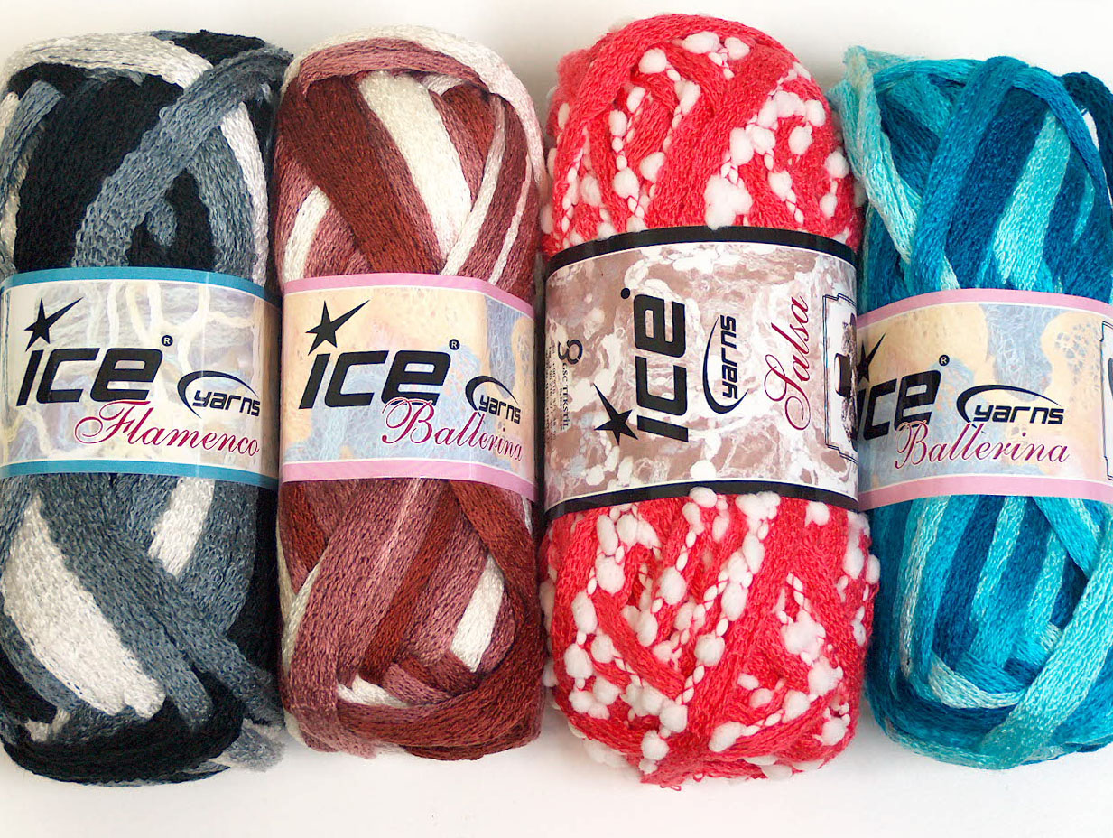 Scarf Yarns Mixed Lot Scarf Yarns