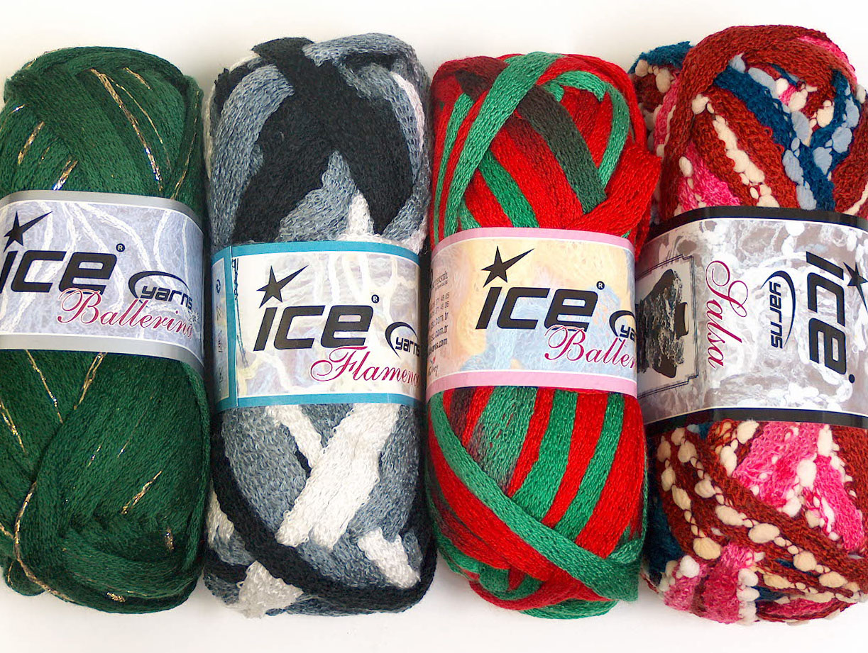 Scarf Yarns Mixed Lot Scarf Yarns