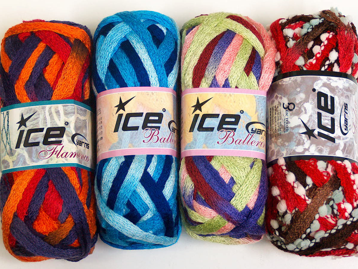 Scarf Yarns Mixed Lot Scarf Yarns