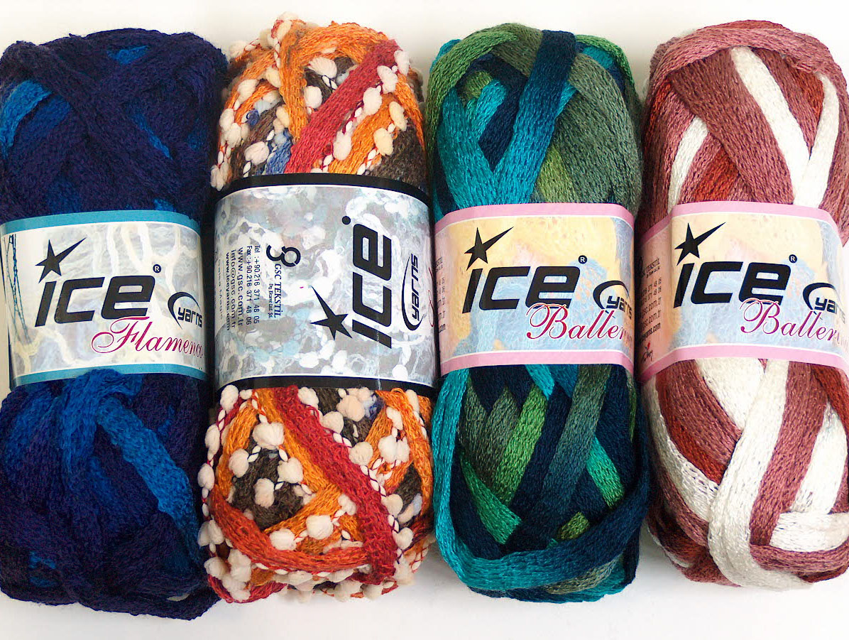 Scarf Yarns Mixed Lot Scarf Yarns
