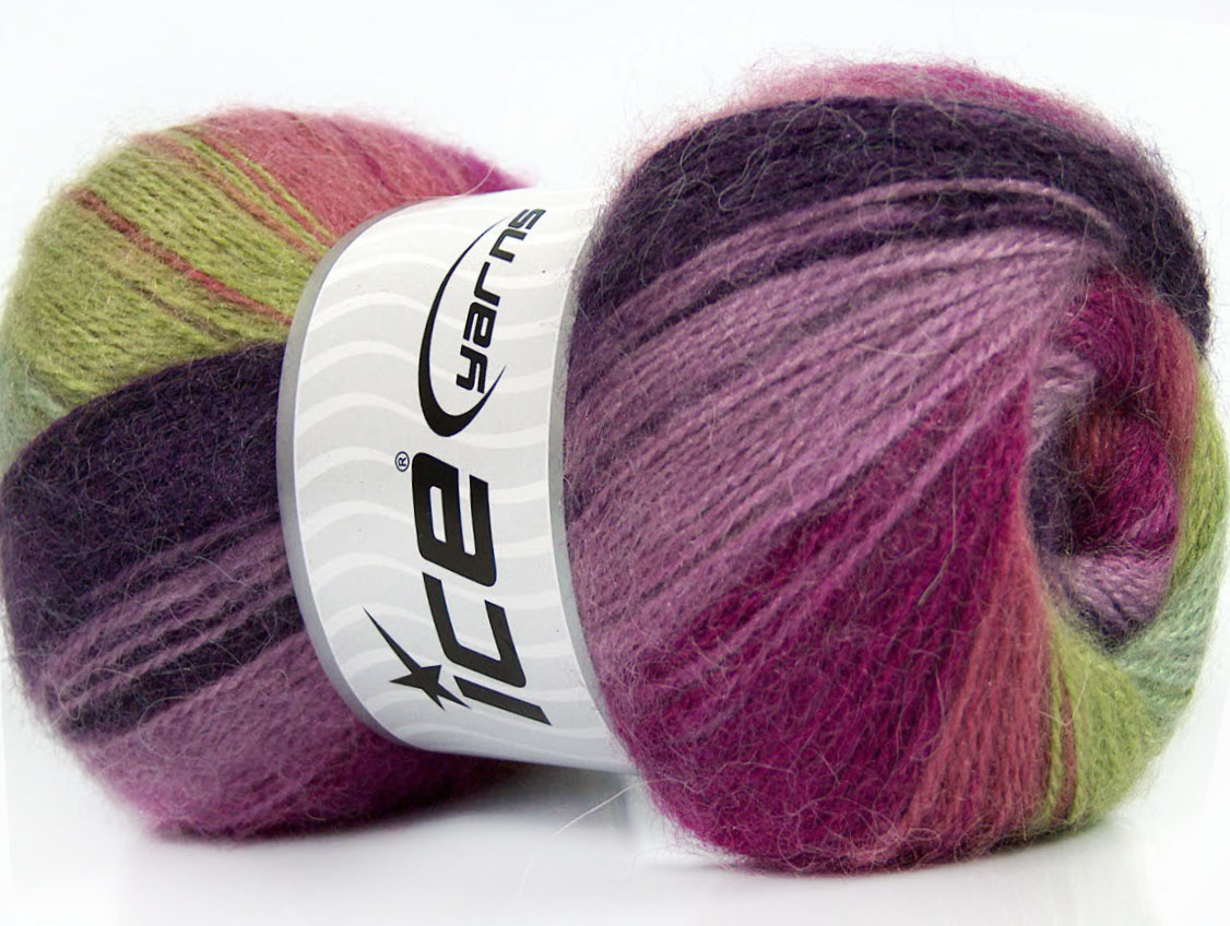Angora Active Purple Maroon Lilac Green Shades