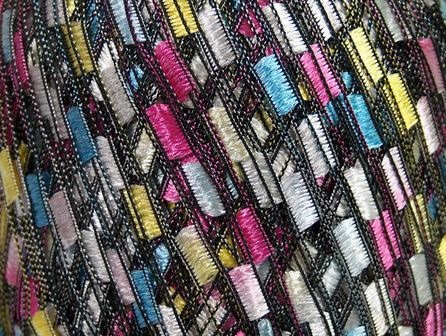 Ladder Yellow White Pink Blue Trellis
