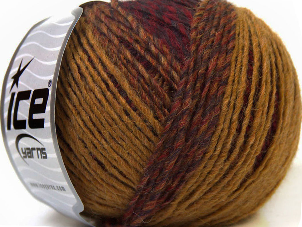Peru Alpaca Light Navy Green Camel Burgundy