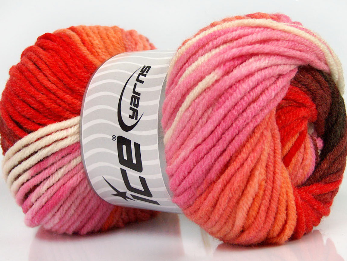 Merino Magic Bulky Salmon Red Pink Maroon Brown at Ice ...