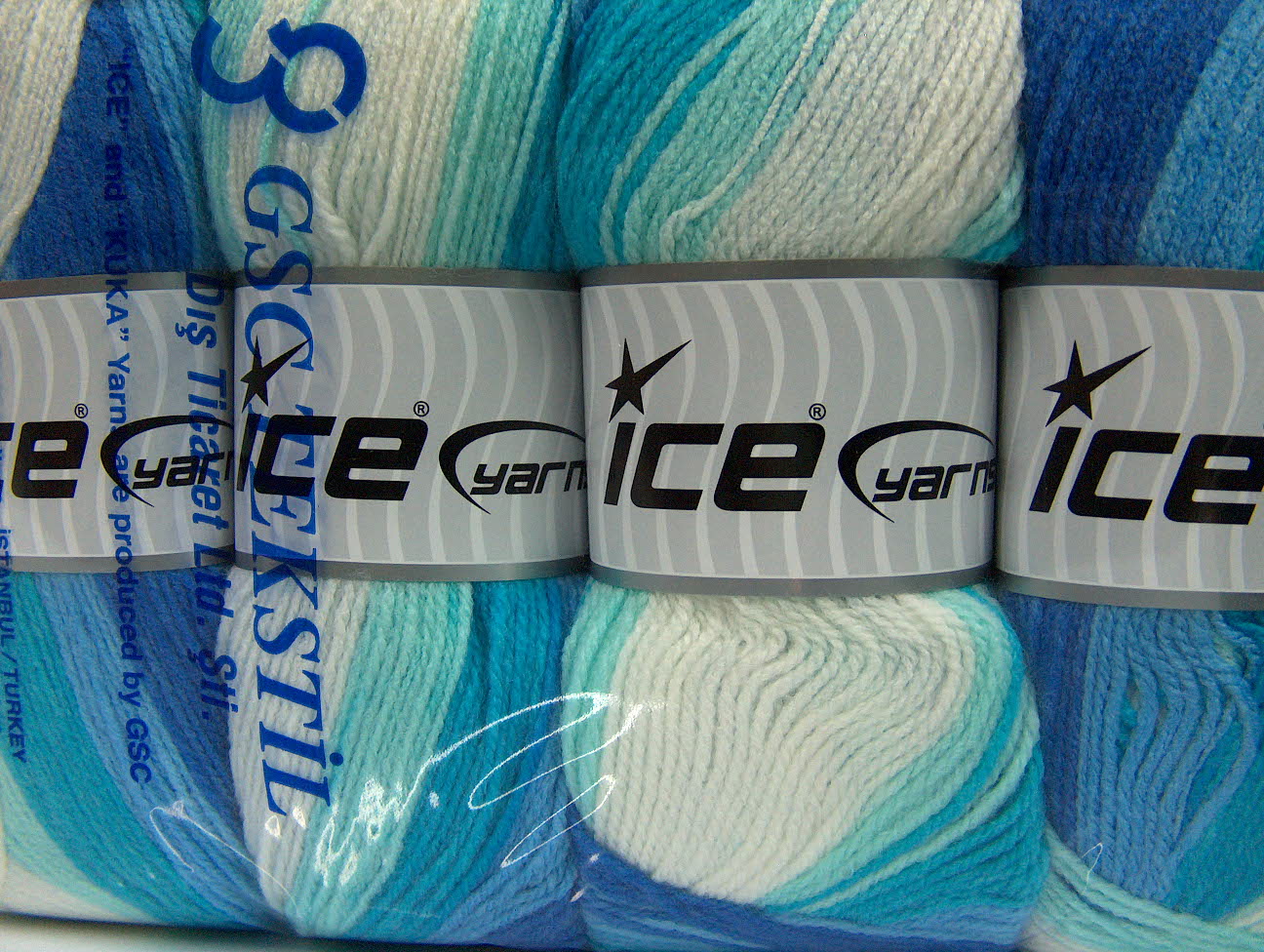 Baby Batik White Turquoise Blue