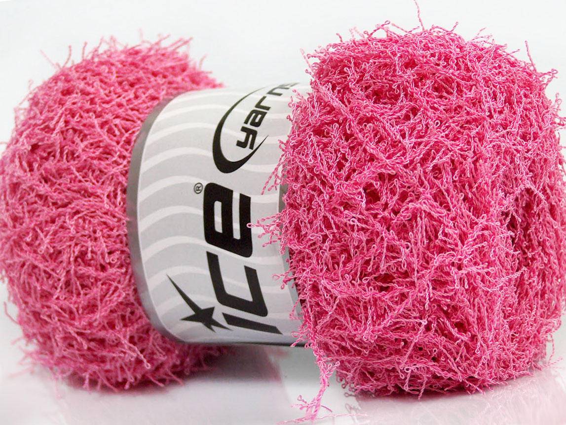 Lot of 4 x 100gr Skeins ICE SCRUBBER TWIST Hand Knitting Yarn Pink