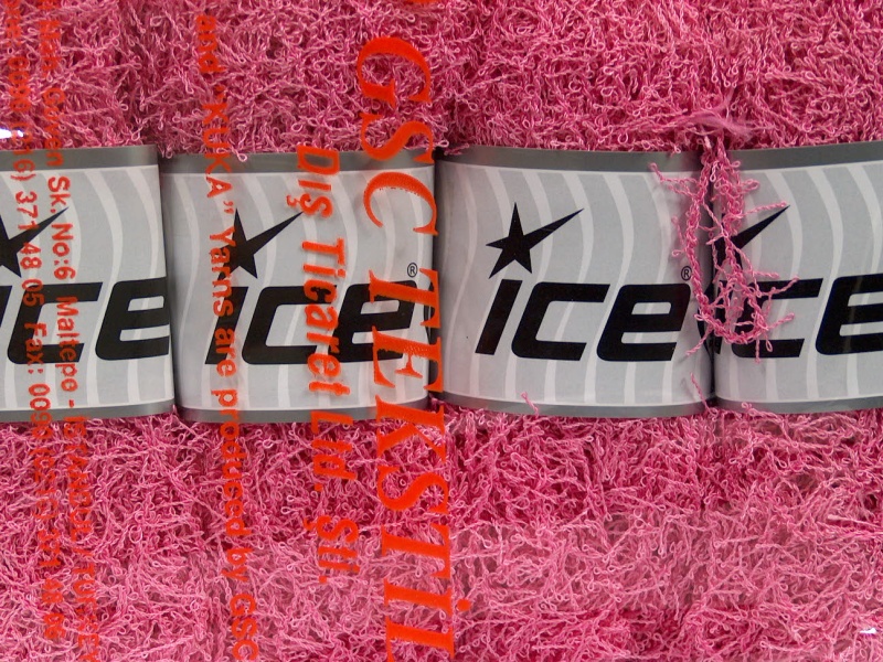 Lot of 4 x 100gr Skeins ICE SCRUBBER TWIST Hand Knitting Yarn Pink - photo 4