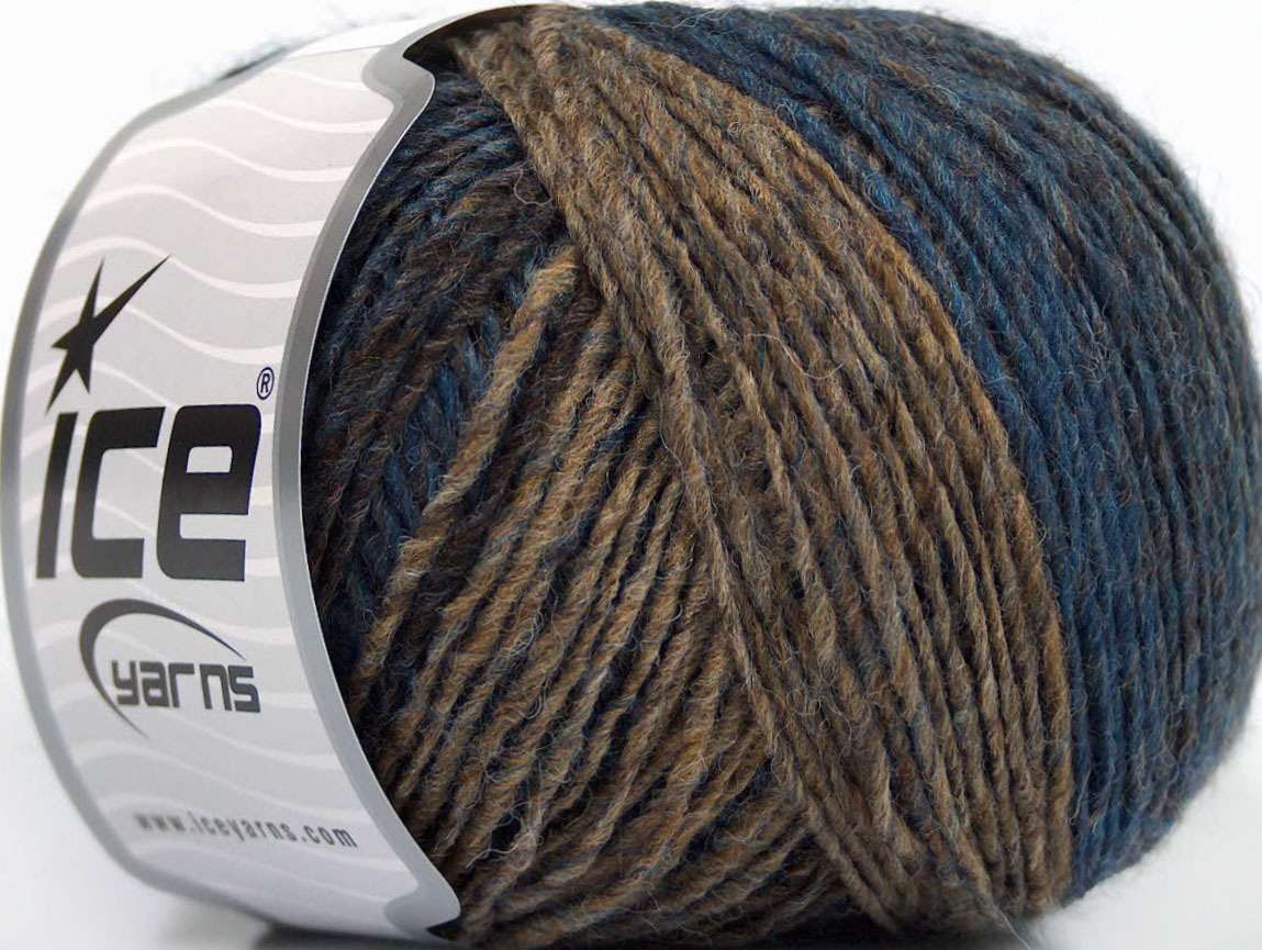 Peru Alpaca Light lacivert Kahverengi Tonları Mavi