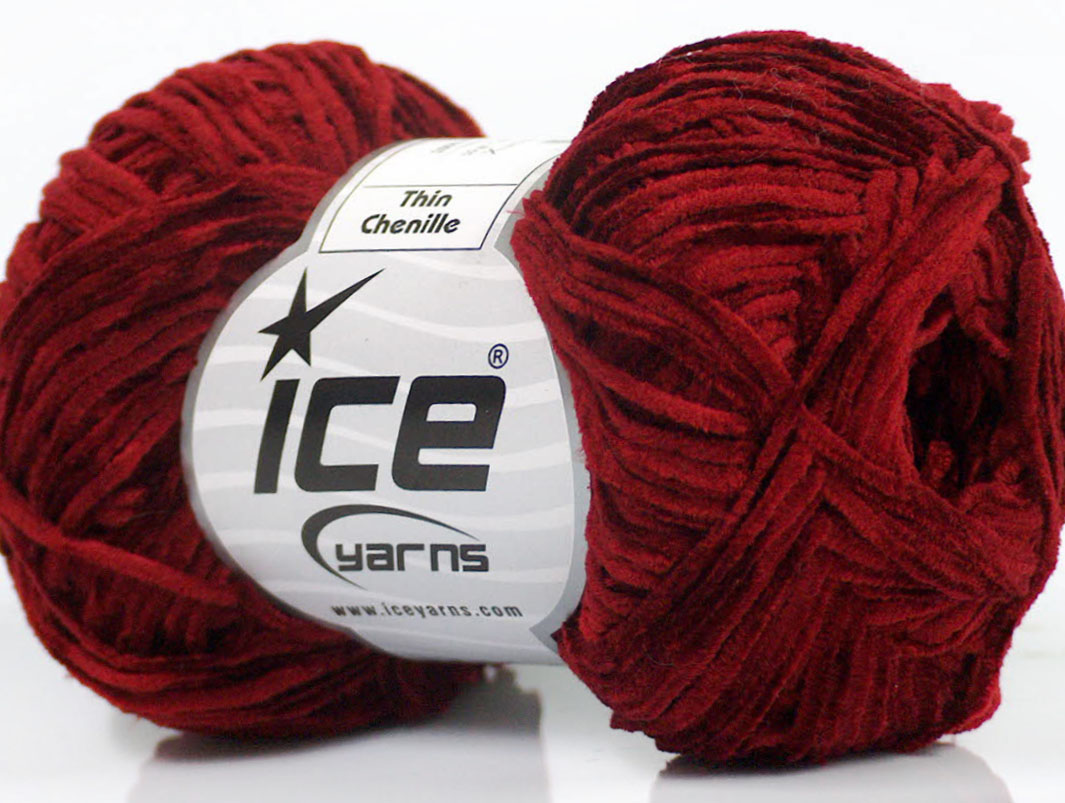 burgundy wool yarn