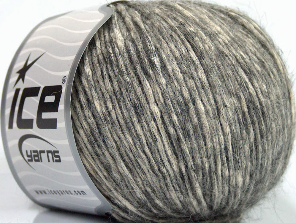 Alpaca Cotton White Grey
