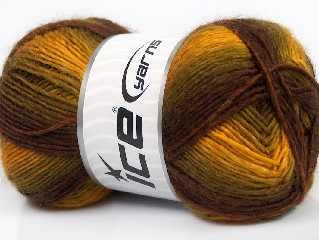 Rainbow Green Gold Brown Shades
