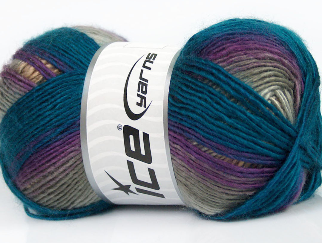 Rainbow Teal Purple Grey Cafe Latte Brown