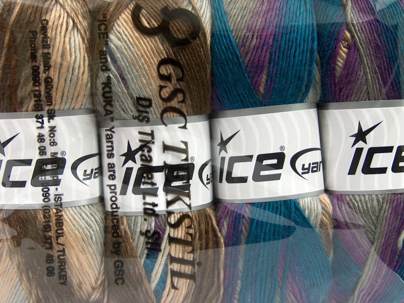 Rainbow Teal Purple Grey Cafe Latte Brown