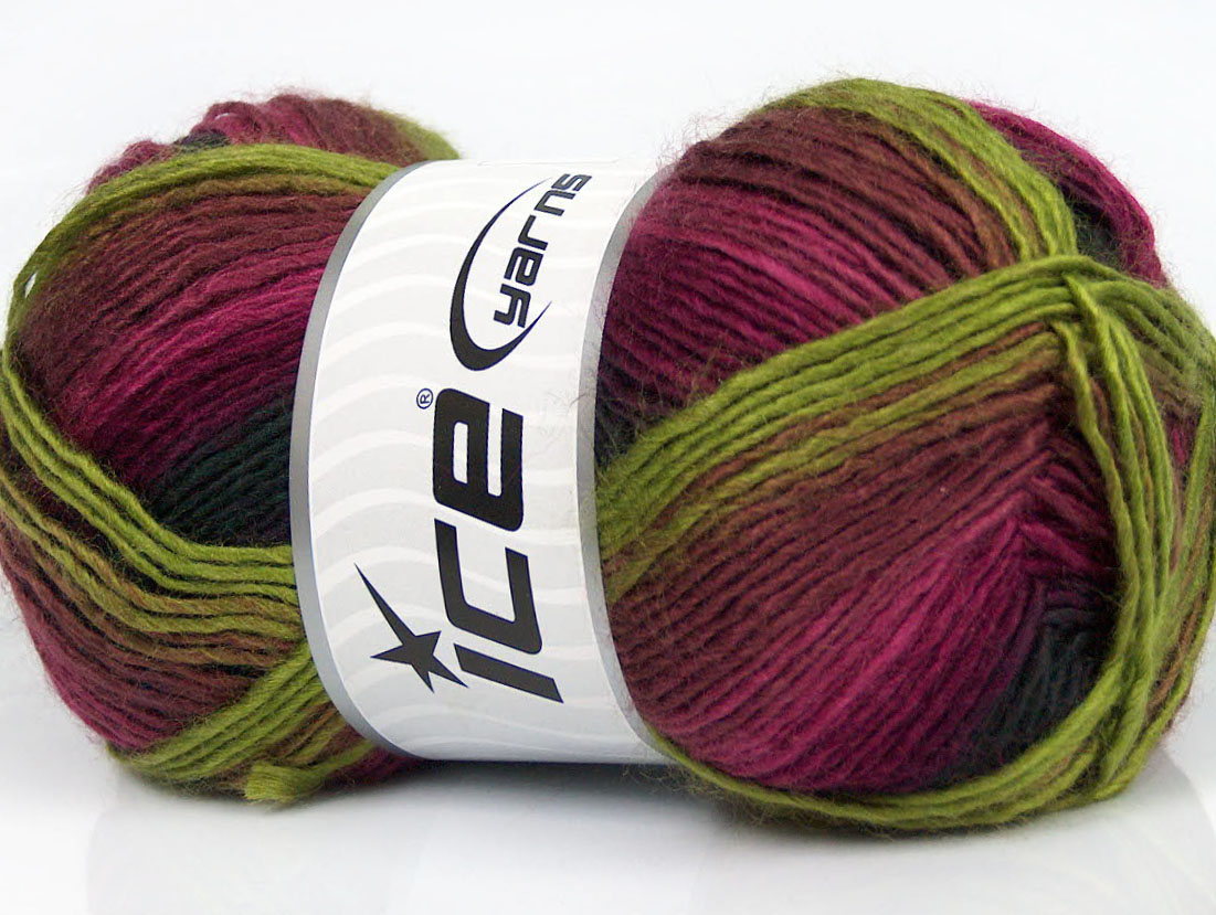 Rainbow Purple Green Burgundy Black