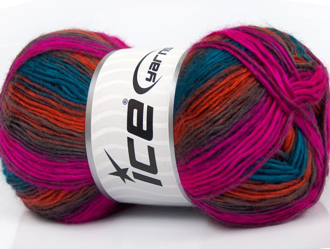Rainbow Turquoise Purple Green Fuchsia Copper Brown