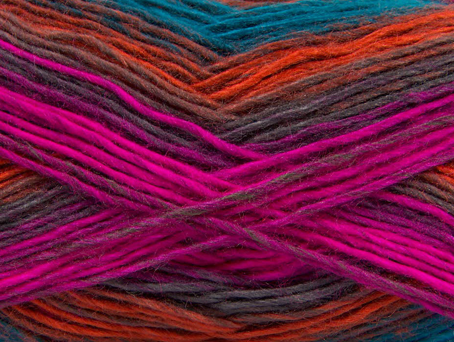 Rainbow Turquoise Purple Green Fuchsia Copper Brown