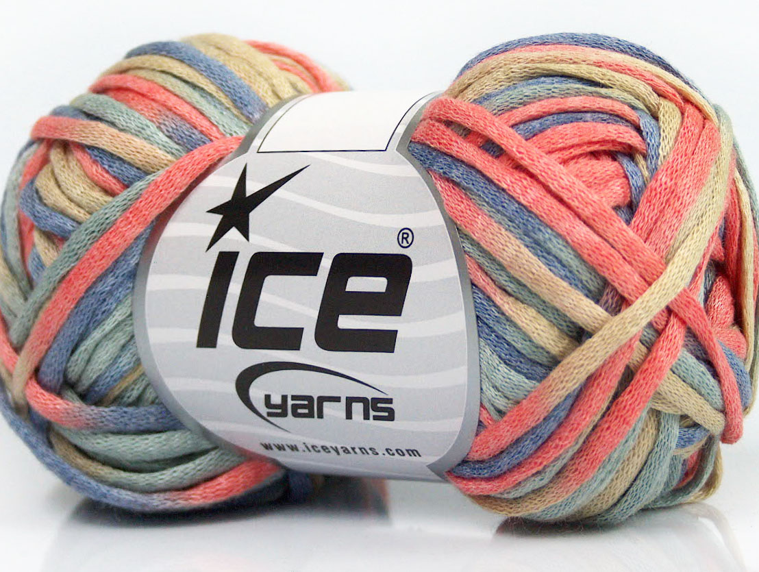 Tube Cotton Worsted Somon Nane Yeşil Krem Mavi