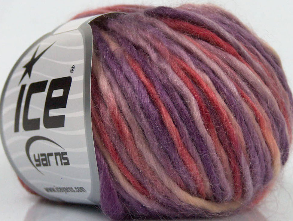 Lüks İplik Somon Pembe Leylak Natural Yarn