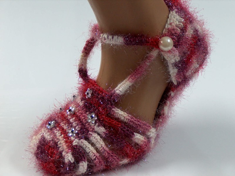 Bootees Red, Purple, Orchid, White