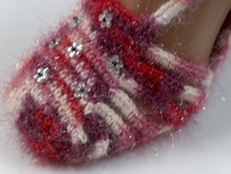 Bootees Red, Purple, Orchid, White