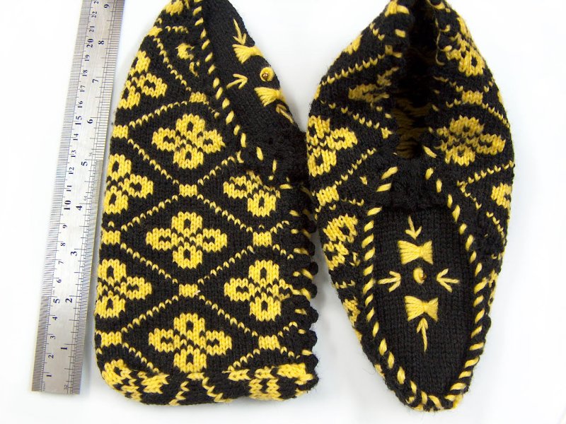 Bootees Yellow, Black