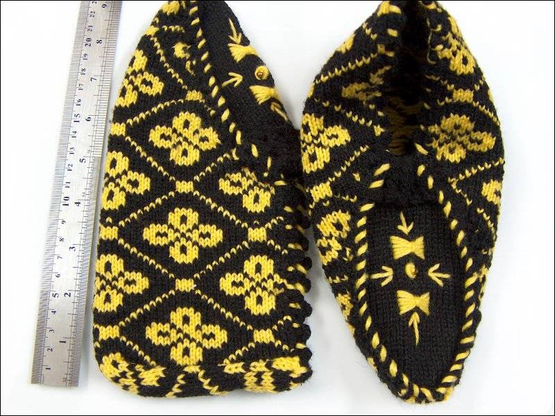 Bootees Yellow, Black