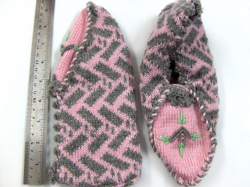 Bootees Pink, Grey