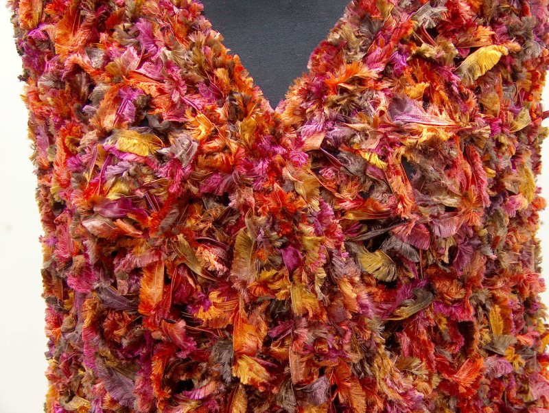 Shawl Orange, Brown, Purple
