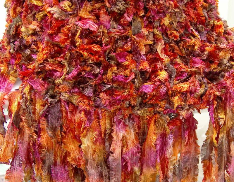 Shawl Orange, Brown, Purple